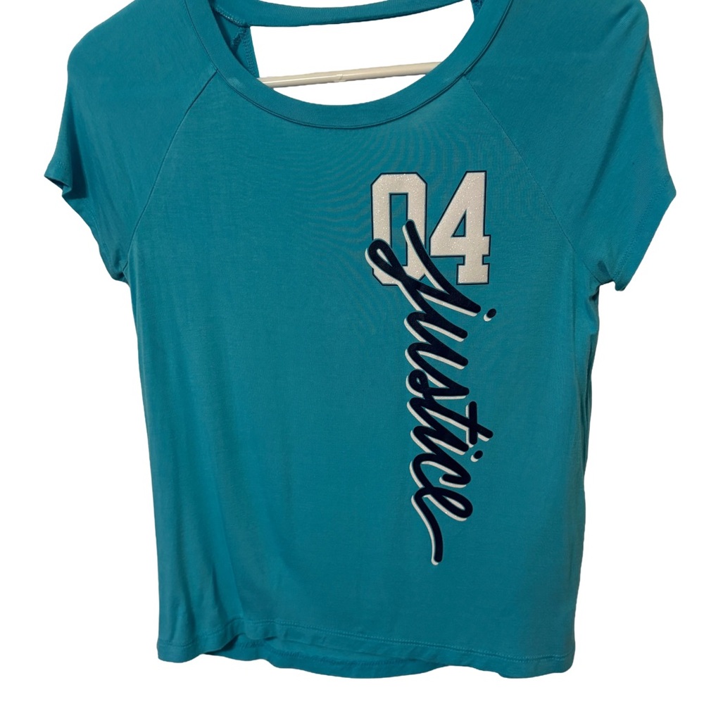 Justice Active Blue Graphic Short Sleeve Tee